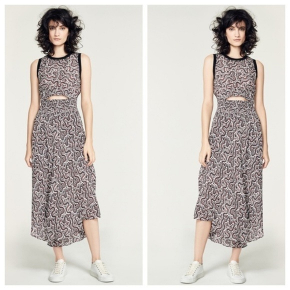 A.L.C. Dresses & Skirts - A.L.C. Sandra Floral Cutout White Silk Midi Dress